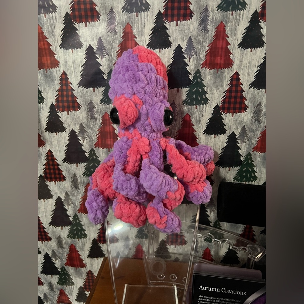 Plush Crocheted Octopus π - Picture 11 of 13
